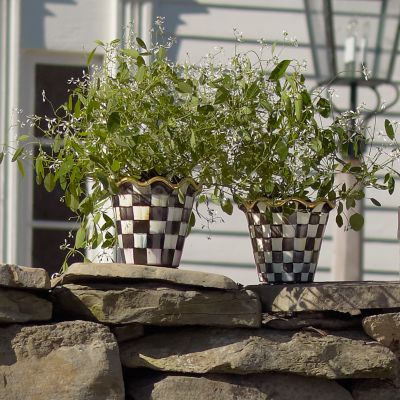 MacKenzieChilds 4" Courtly Check Flower Pot