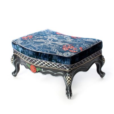 MacKenzieChilds Bluetopia Ottoman