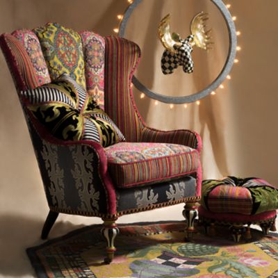 MacKenzieChilds Portobello Road Footstool