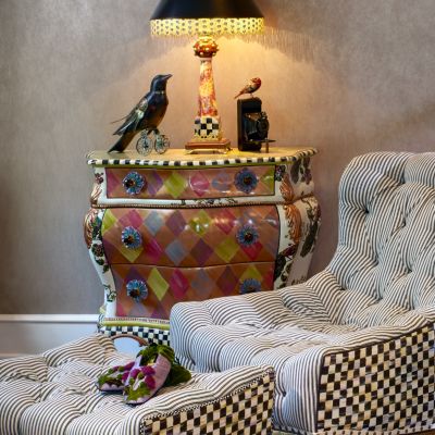 MacKenzieChilds Peacock Large Chest