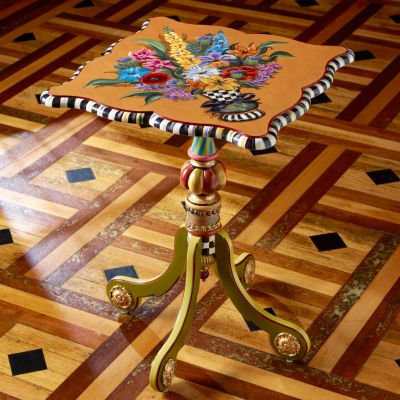 MacKenzieChilds Blooming Tilt Top Table