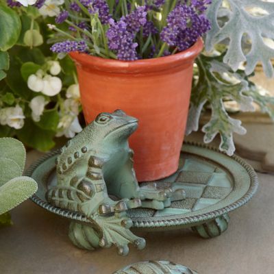 MacKenzieChilds Frog Candle Plate