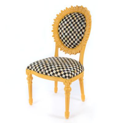MacKenzieChilds Sunflower Outdoor Chair Yellow
