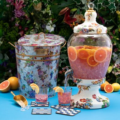 MacKenzieChilds Flower Market Galvanized Container with Scoop