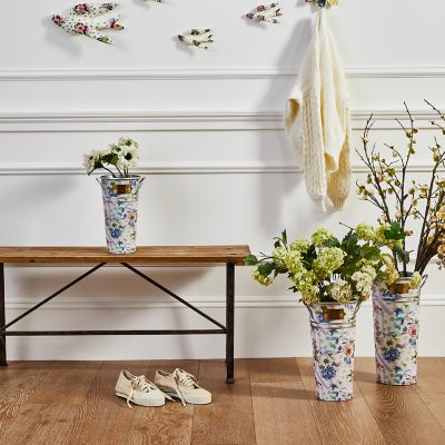 MacKenzieChilds Wildflowers Flower Buckets Set of 3