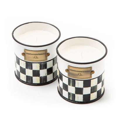 MacKenzieChilds Spectator Small Citronella Candles, Set of 2