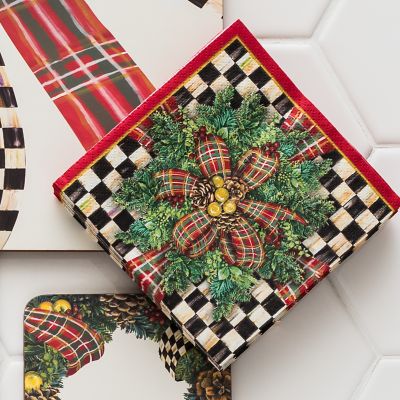 MacKenzieChilds Evergreen Paper Napkins Cocktail