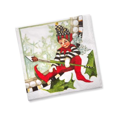 MacKenzieChilds Christmas Pixie Paper Napkins Cocktail