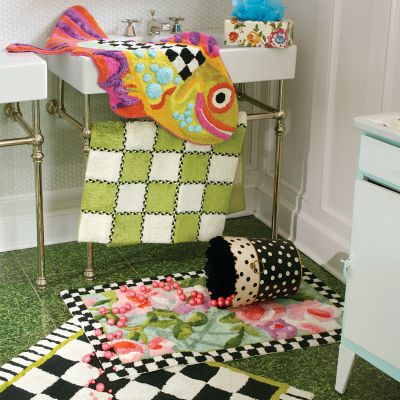 MacKenzieChilds Happy Fish Bath Rug