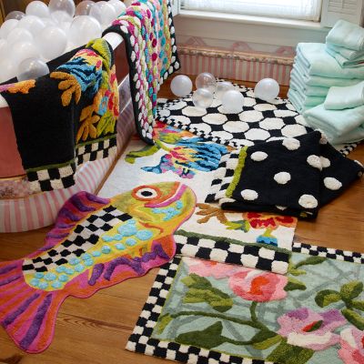 MacKenzieChilds Happy Fish Bath Rug