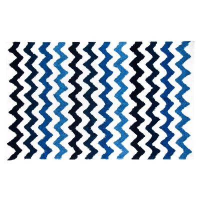 MacKenzieChilds Royal Zig Zag Bath Rug Large