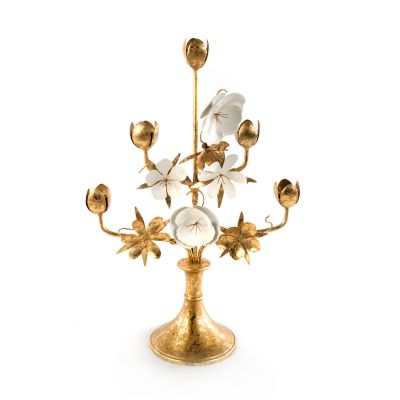 MacKenzieChilds Golden Flower Candelabra