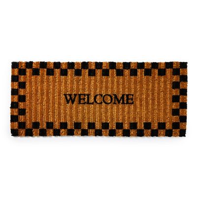 MacKenzieChilds Checked Double Door Entrance Mat