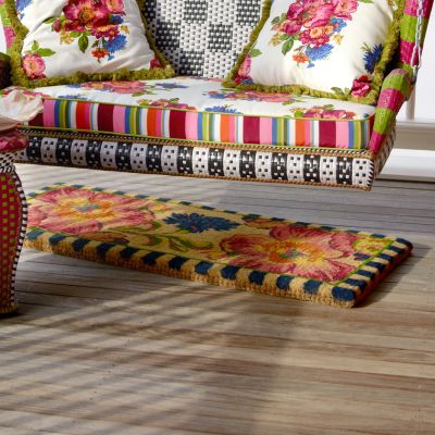 MacKenzieChilds Flower Market Double Door Entrance Mat