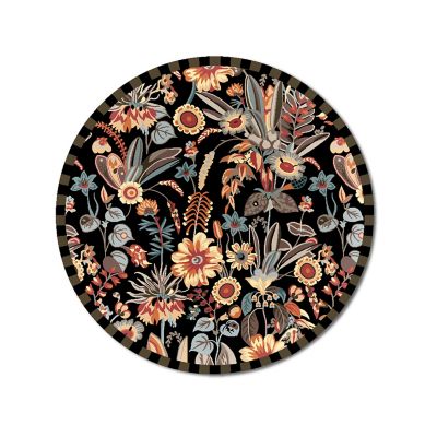 MacKenzieChilds Walk in the Woods Rug 6' Round