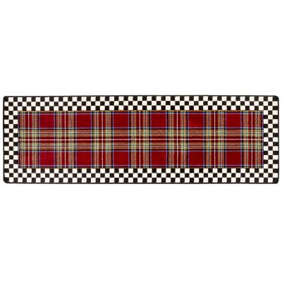 MacKenzieChilds Royal Stewart Tartan Rug 2'6" x 8' Runner