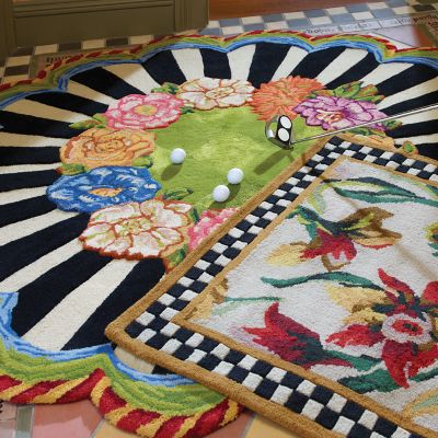 MacKenzieChilds Cutting Garden Rug 6' Round