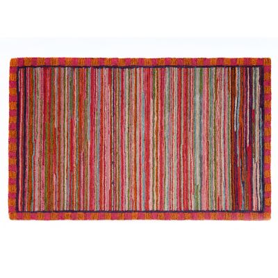 MacKenzieChilds Super Pink Striped Rug 3' x 5'
