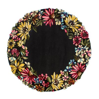 MacKenzieChilds Butterfly Garden Rug 6' Round
