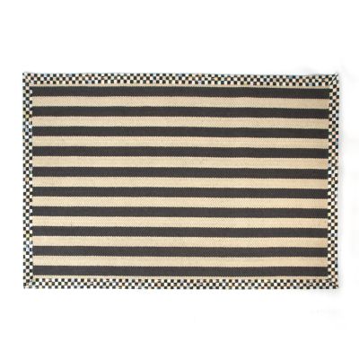 MacKenzieChilds Stripe Wool/Sisal Rug 5' x 8'