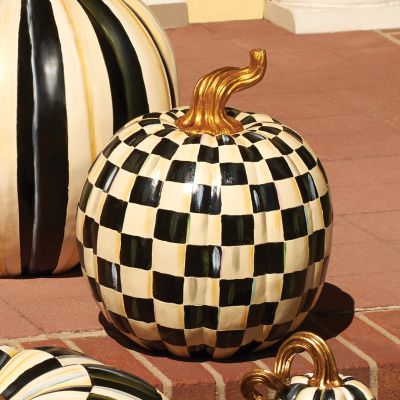 MacKenzieChilds Courtly Check Pumpkin Large