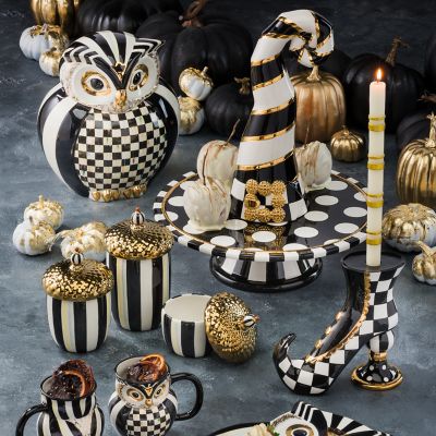 MacKenzieChilds Courtly Owl Cookie Jar