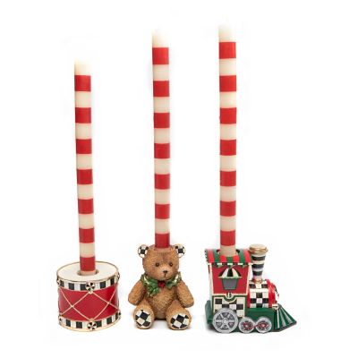 MacKenzieChilds Toyland Candle Holders Set of 3