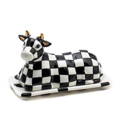 MacKenzieChilds Cow Creamery Butter Dish