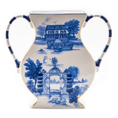 MacKenzieChilds Royal Toile Vase