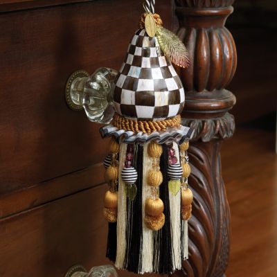 MacKenzieChilds Courtly Check Pear Tassel
