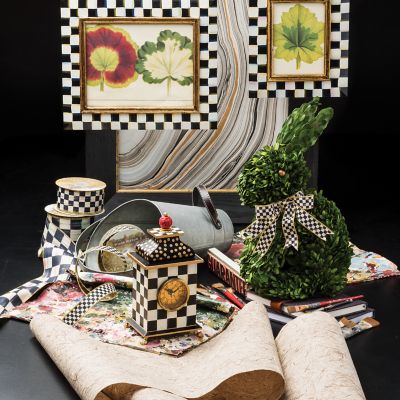 MacKenzieChilds Courtly Check 4" Ribbon