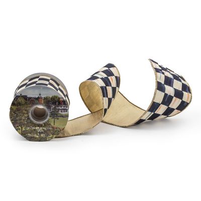 MacKenzieChilds Courtly Check 4" Ribbon