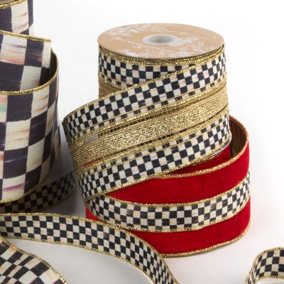 MacKenzieChilds Golden Laurel 3" Ribbon