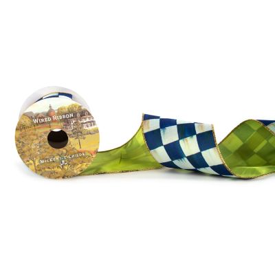 MacKenzieChilds Royal Check 4" Ribbon
