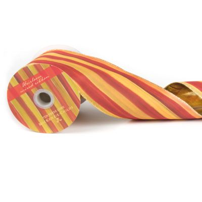 MacKenzieChilds Heirloom Stripe 4" Ribbon