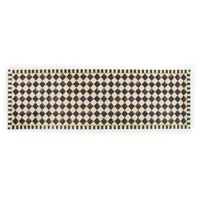 MacKenzieChilds Courtly Check Floor Mat 2'6" x 8' Runner