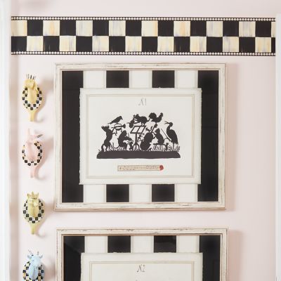 MacKenzieChilds Courtly Check Wallpaper Border