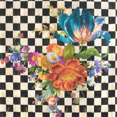 MacKenzieChilds Courtly Flower Market Wallpaper