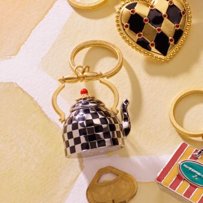MacKenzieChilds Tea Kettle Key Ring