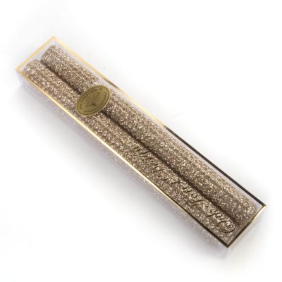 MacKenzieChilds Dinner Beeswax Candles Metallic Gold