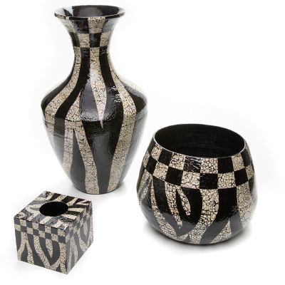 Zebra Floor Vase MackenzieChilds