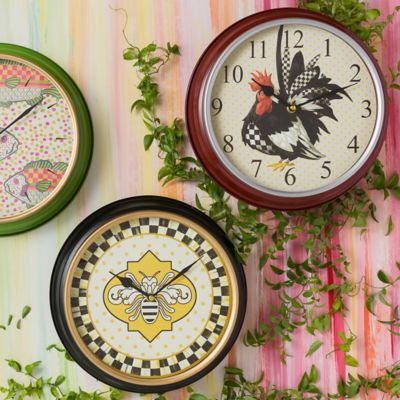 MacKenzieChilds Rooster Wall Clock