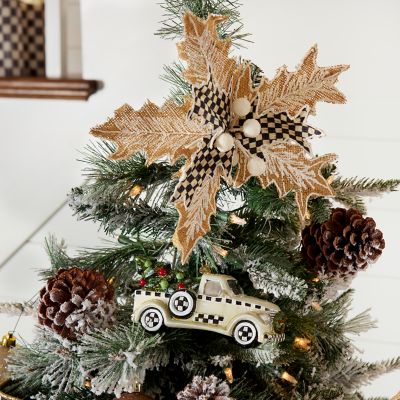 MacKenzieChilds Glass Ornament Farmhouse Special Delivery Truck