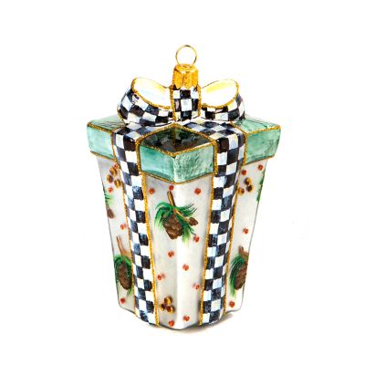 MacKenzieChilds Glass Ornament Farmhouse Gift Box