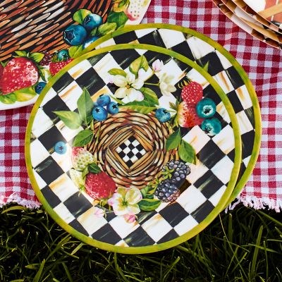 MacKenzieChilds MacKenzieChilds Berries & Blossoms Salad Plates