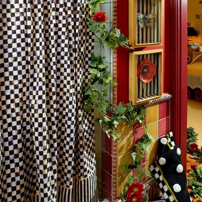 MacKenzieChilds Courtly Check Shower Curtain