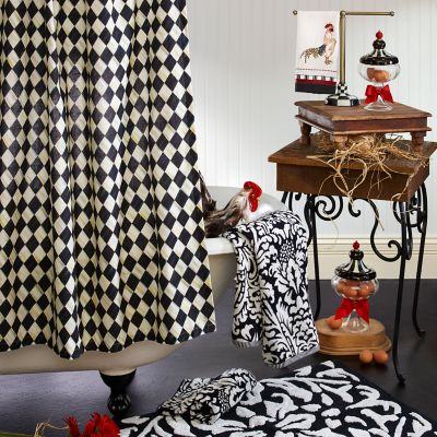 MacKenzieChilds Courtly Harlequin Shower Curtain