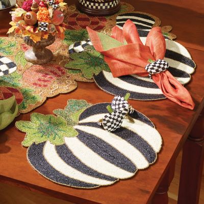 MacKenzieChilds Pumpkin Beaded Placemat