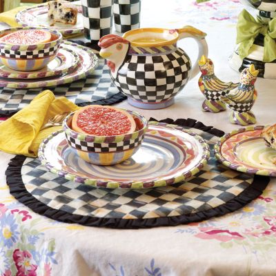 MacKenzieChilds Courtly Check Round Placemat