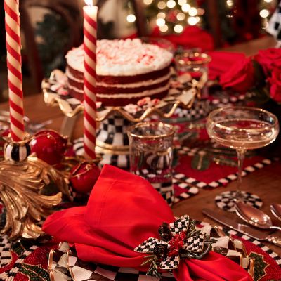 MacKenzieChilds Holly Holiday Beaded Placemat